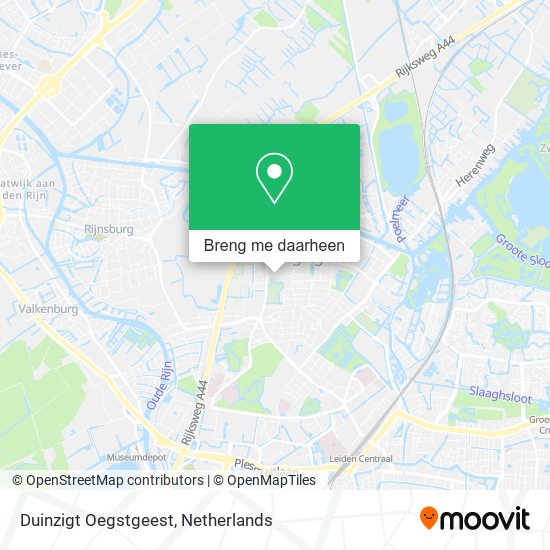 Duinzigt Oegstgeest kaart