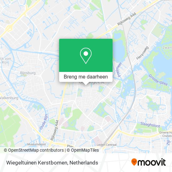 Wiegeltuinen Kerstbomen kaart