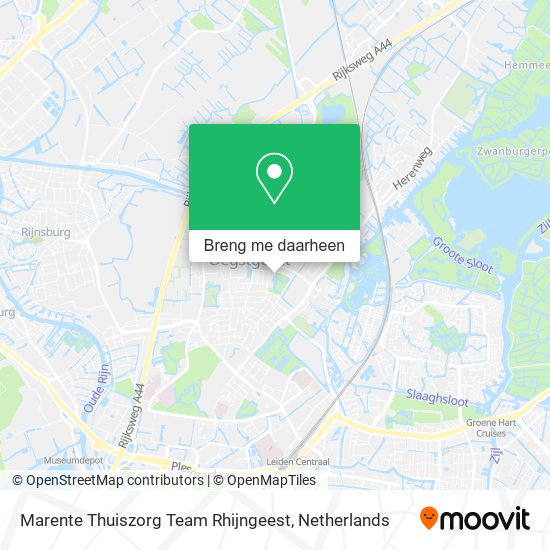 Marente Thuiszorg Team Rhijngeest kaart