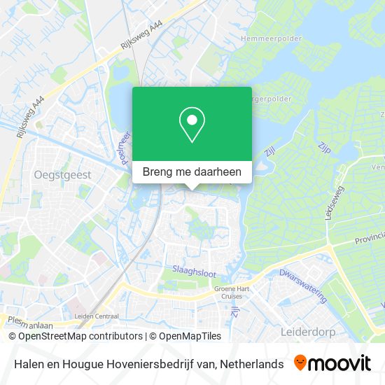 Halen en Hougue Hoveniersbedrijf van kaart