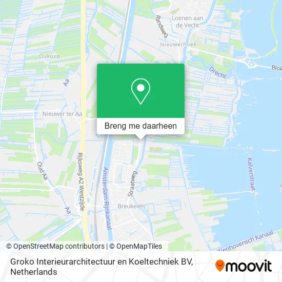 Groko Interieurarchitectuur en Koeltechniek BV kaart