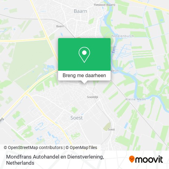 Mondfrans Autohandel en Dienstverlening kaart