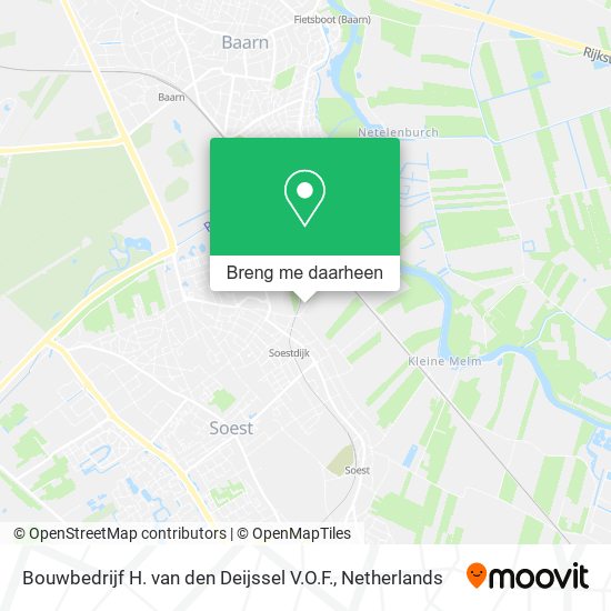 Bouwbedrijf H. van den Deijssel V.O.F. kaart