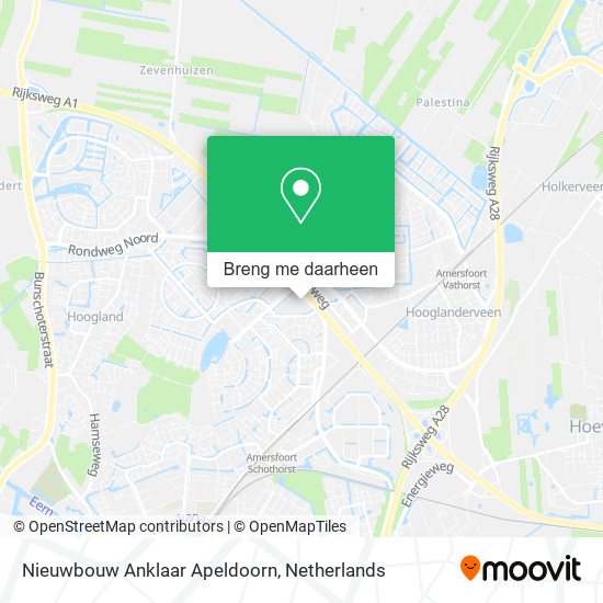 Nieuwbouw Anklaar Apeldoorn kaart