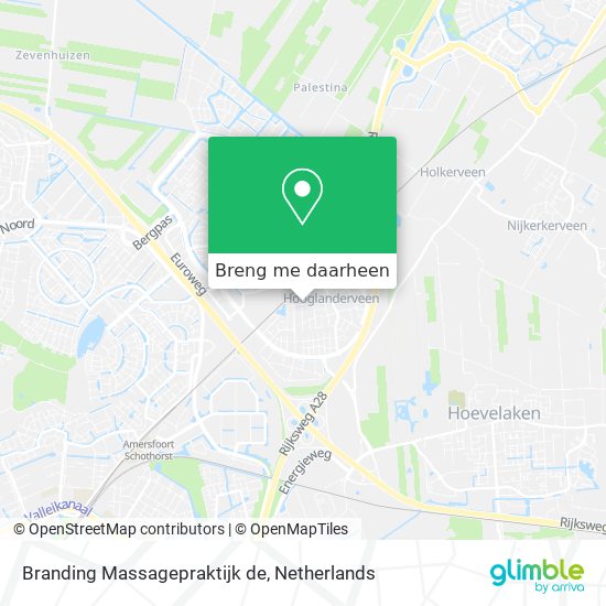 Branding Massagepraktijk de kaart