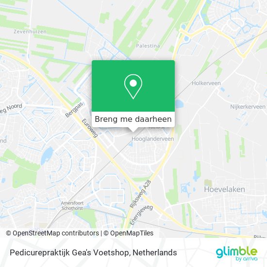 Pedicurepraktijk Gea's Voetshop kaart