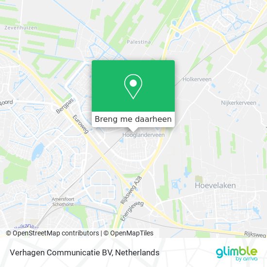 Verhagen Communicatie BV kaart