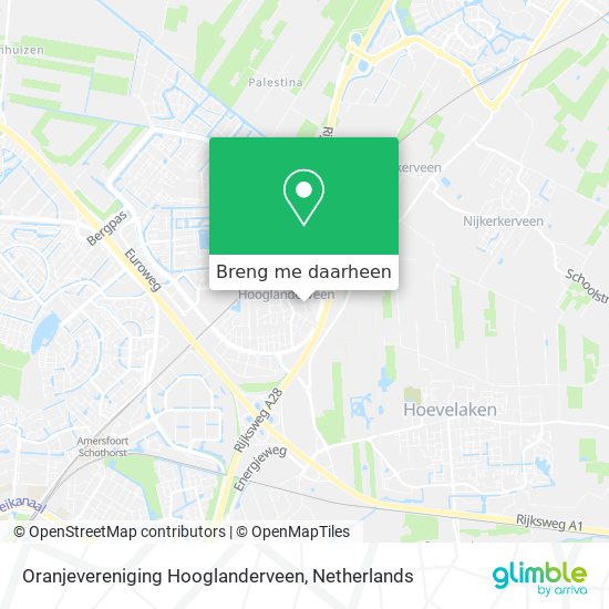 Oranjevereniging Hooglanderveen kaart