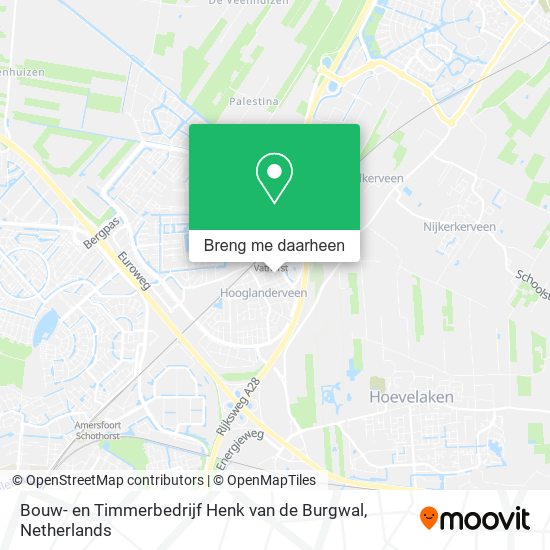 Bouw- en Timmerbedrijf Henk van de Burgwal kaart