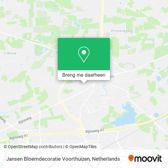 Jansen Bloemdecoratie Voorthuizen kaart