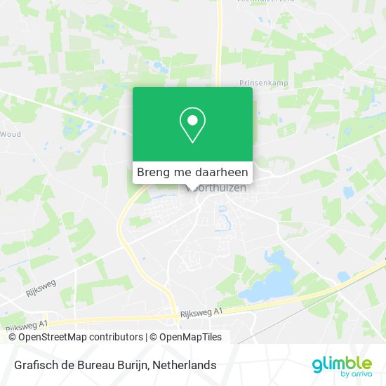 Grafisch de Bureau Burijn kaart