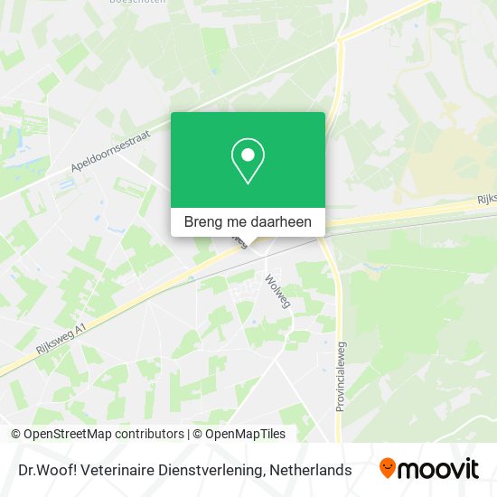 Dr.Woof! Veterinaire Dienstverlening kaart