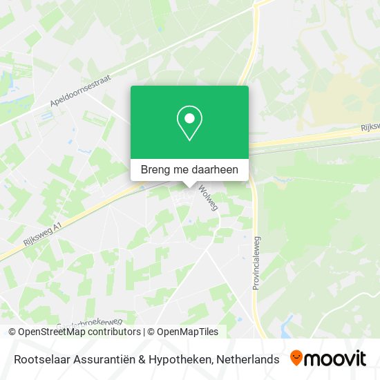 Rootselaar Assurantiën & Hypotheken kaart