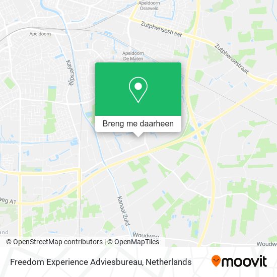Freedom Experience Adviesbureau kaart