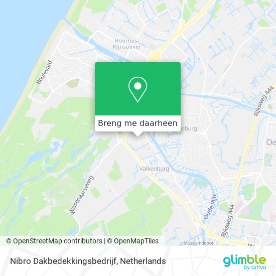 Nibro Dakbedekkingsbedrijf kaart