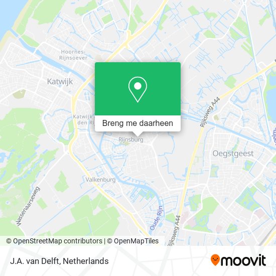 J.A. van Delft kaart