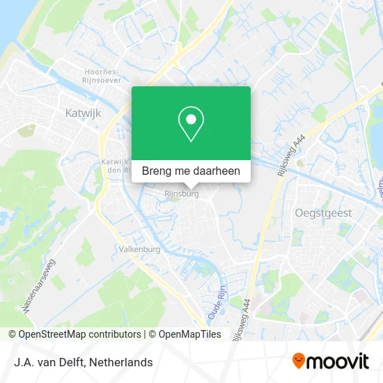 J.A. van Delft kaart