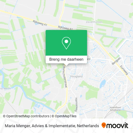 Maria Menger, Advies & Implementatie kaart