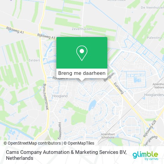 Cams Company Automation & Marketing Services BV kaart