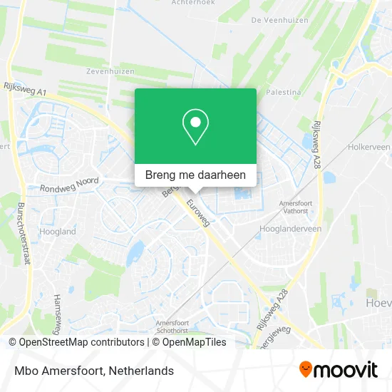 Mbo Amersfoort kaart