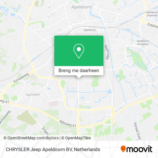 CHRYSLER Jeep Apeldoorn BV kaart