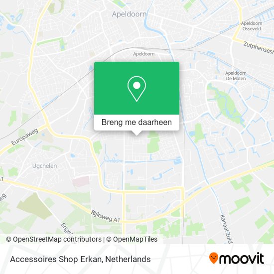 Accessoires Shop Erkan kaart