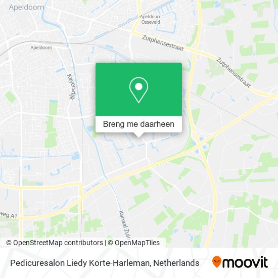 Pedicuresalon Liedy Korte-Harleman kaart