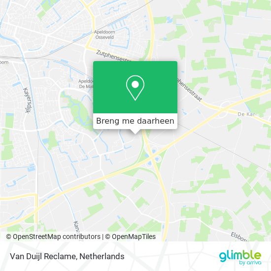 Van Duijl Reclame kaart