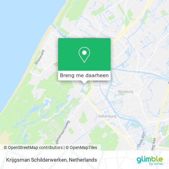 Krijgsman Schilderwerken kaart