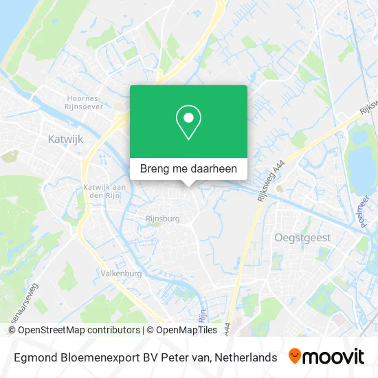 Egmond Bloemenexport BV Peter van kaart