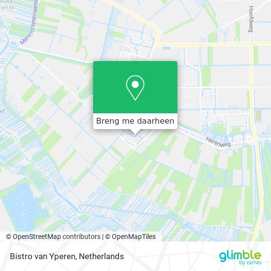 Bistro van Yperen kaart