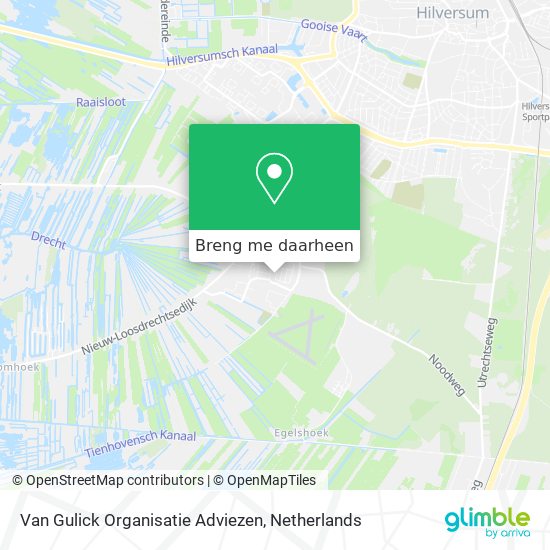 Van Gulick Organisatie Adviezen kaart