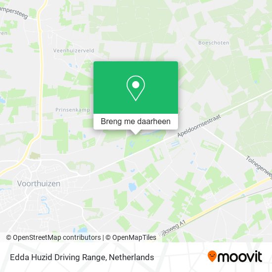Edda Huzid Driving Range kaart