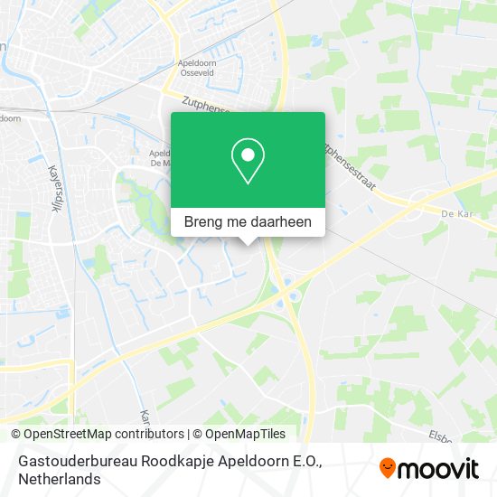 Gastouderbureau Roodkapje Apeldoorn E.O. kaart