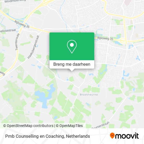 Pmb Counselling en Coaching kaart