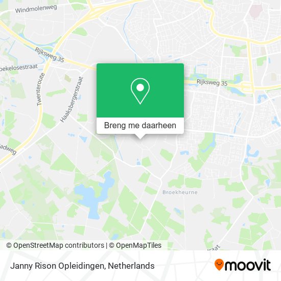 Janny Rison Opleidingen kaart