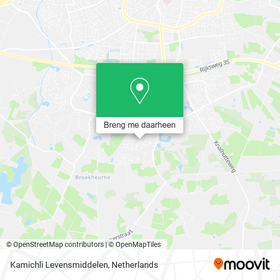 Kamichli Levensmiddelen kaart