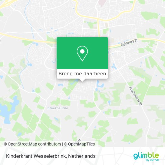 Kinderkrant Wesselerbrink kaart