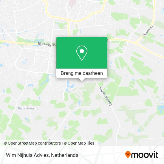 Wim Nijhuis Advies kaart