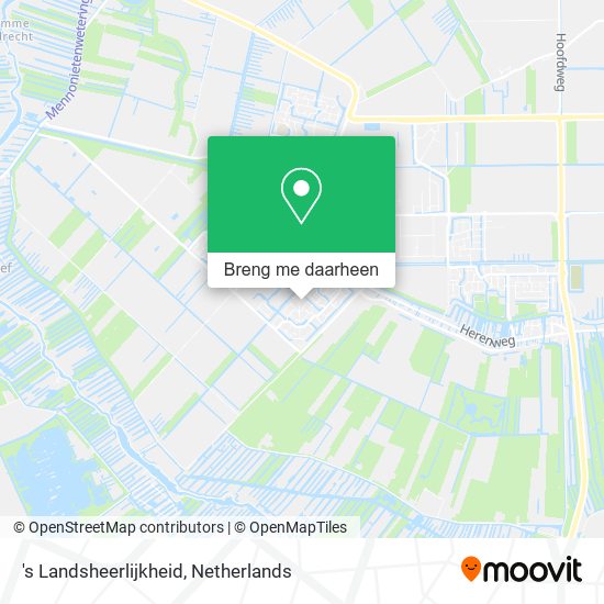 's Landsheerlijkheid kaart