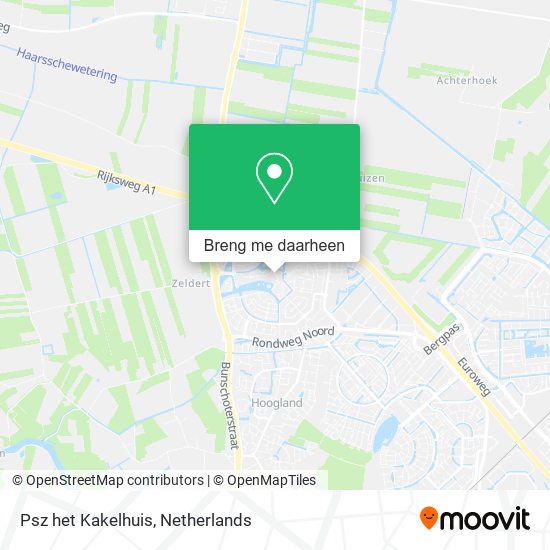 Psz het Kakelhuis kaart