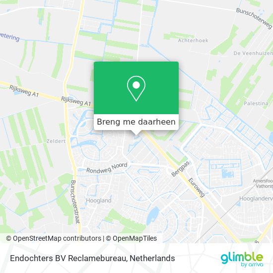 Endochters BV Reclamebureau kaart