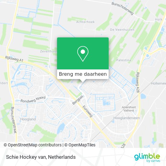 Schie Hockey van kaart