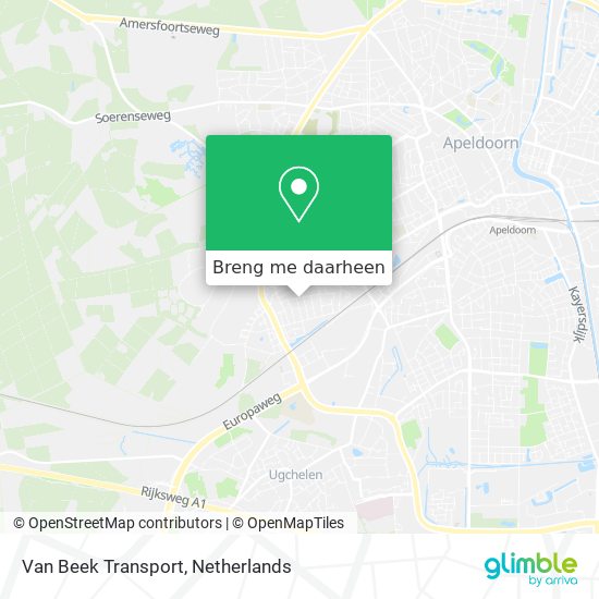 Van Beek Transport kaart