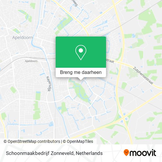 Schoonmaakbedrijf Zonneveld kaart