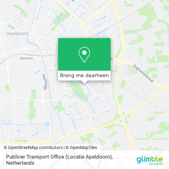 Publicer Transport Office (Locatie Apeldoorn) kaart