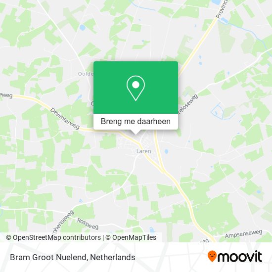 Bram Groot Nuelend kaart