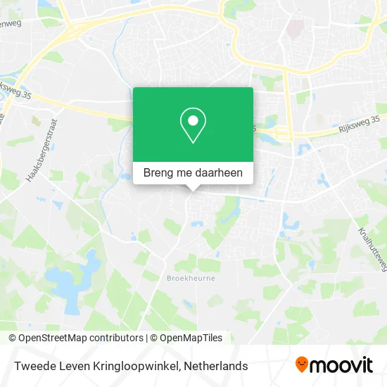 Tweede Leven Kringloopwinkel kaart