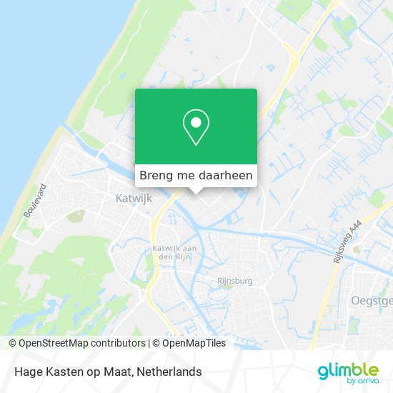 Hage Kasten op Maat kaart