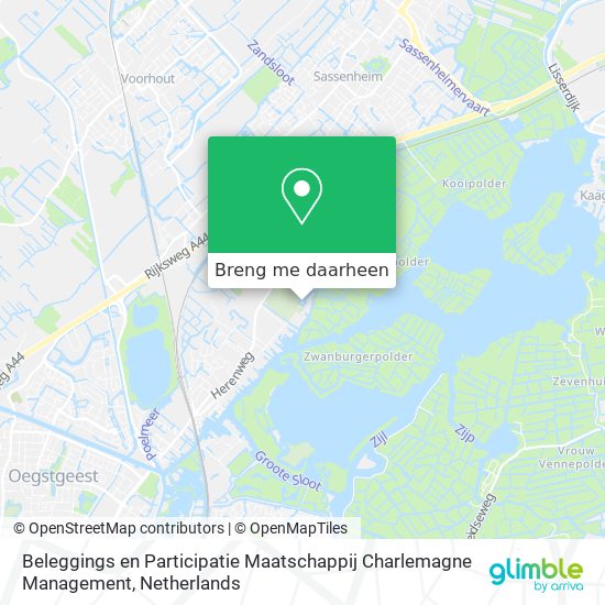 Beleggings en Participatie Maatschappij Charlemagne Management kaart